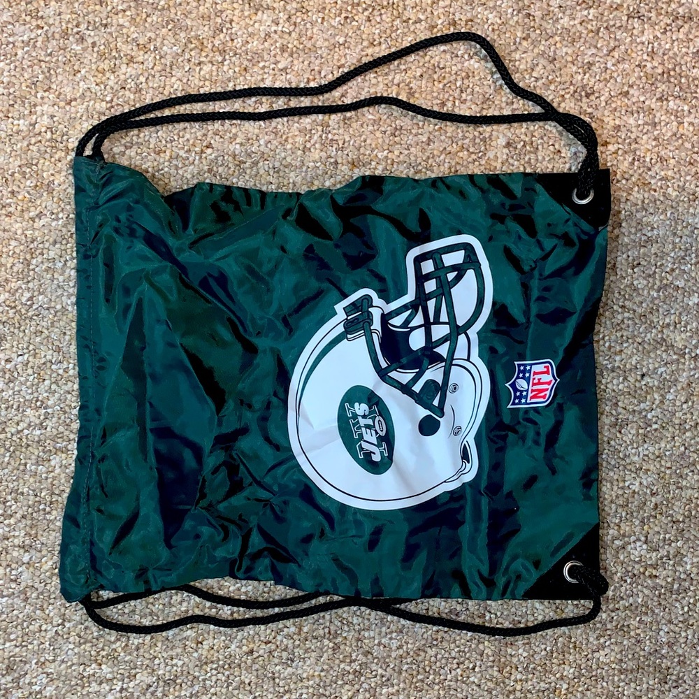 NEVER USED JETS DRAW STRING BACKPACK